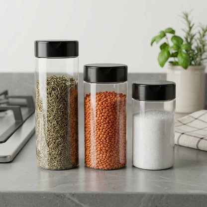 3 formats pot a epice sur un comptoir