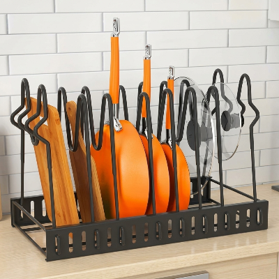 Etagere cuisine assemblage horizontal sur plan travail