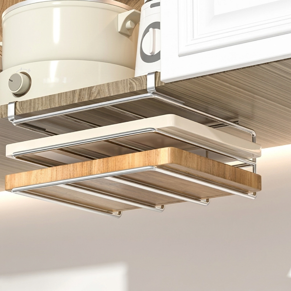 Étagère cuisine inox deux étages avec deux planches