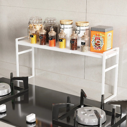 Etagere pour cuisine derrière plaque chauffante