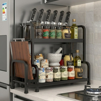 Rangement epices entre frigo et plaque de cuisson