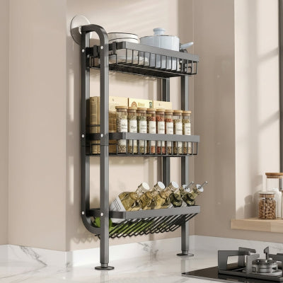 etagere a epice noire de 40 cm