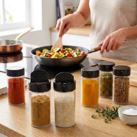 pot a epice sur comptoir devant personne qui cuisine